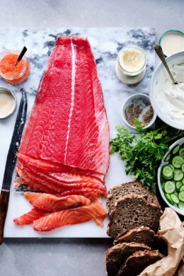 Gravlax with beetroot