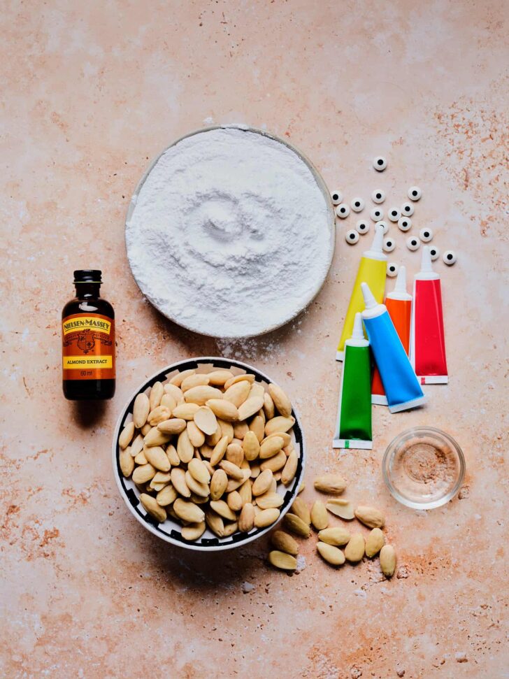 Ingredients for marzipan