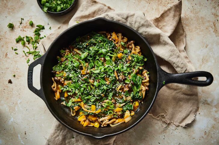 Purslane recipe with mushrooms