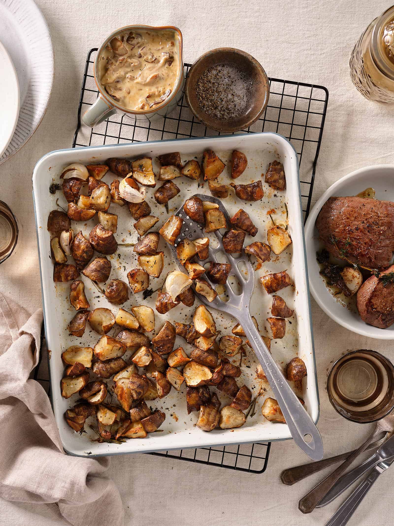Roasted Jerusalem artichokes