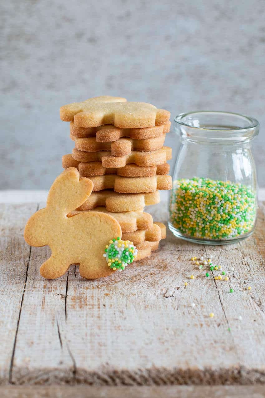 Stack of freshly baked cookies