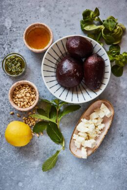 Ingredients for the beetroot carpaccio