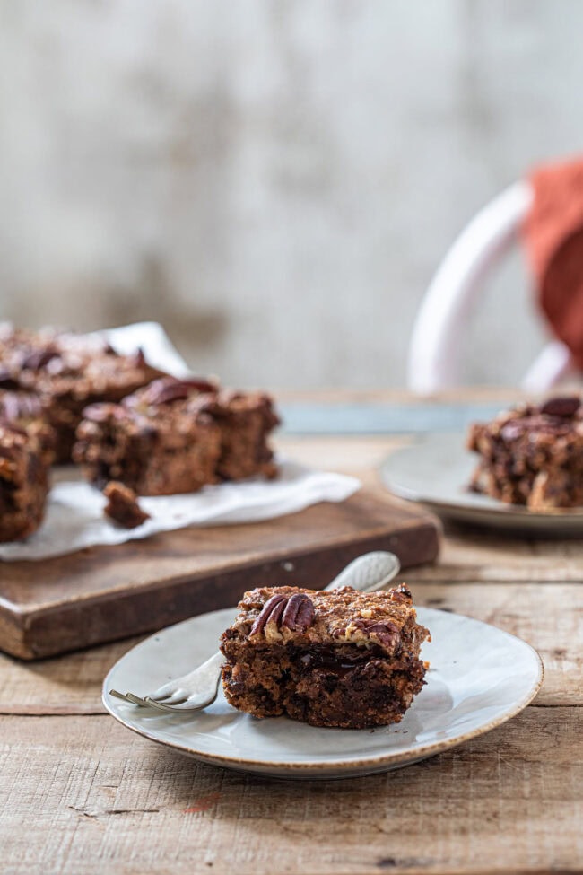 Chocolate banana brownie gluten-free and lactose free