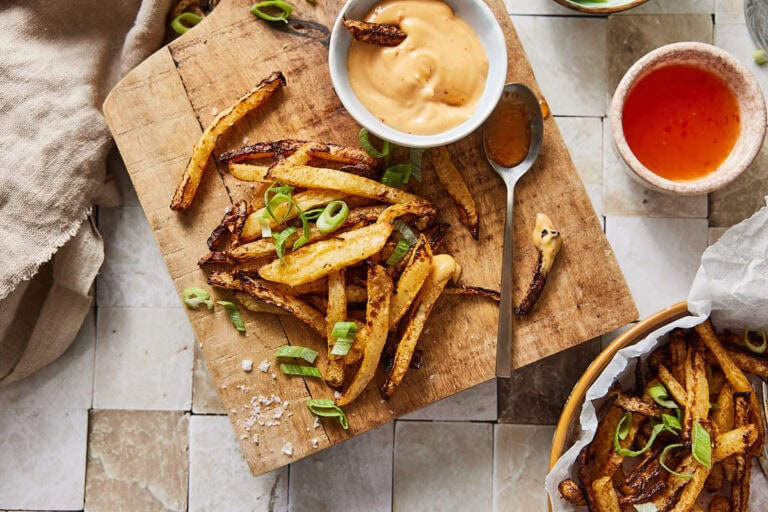 Kohlrabi fries