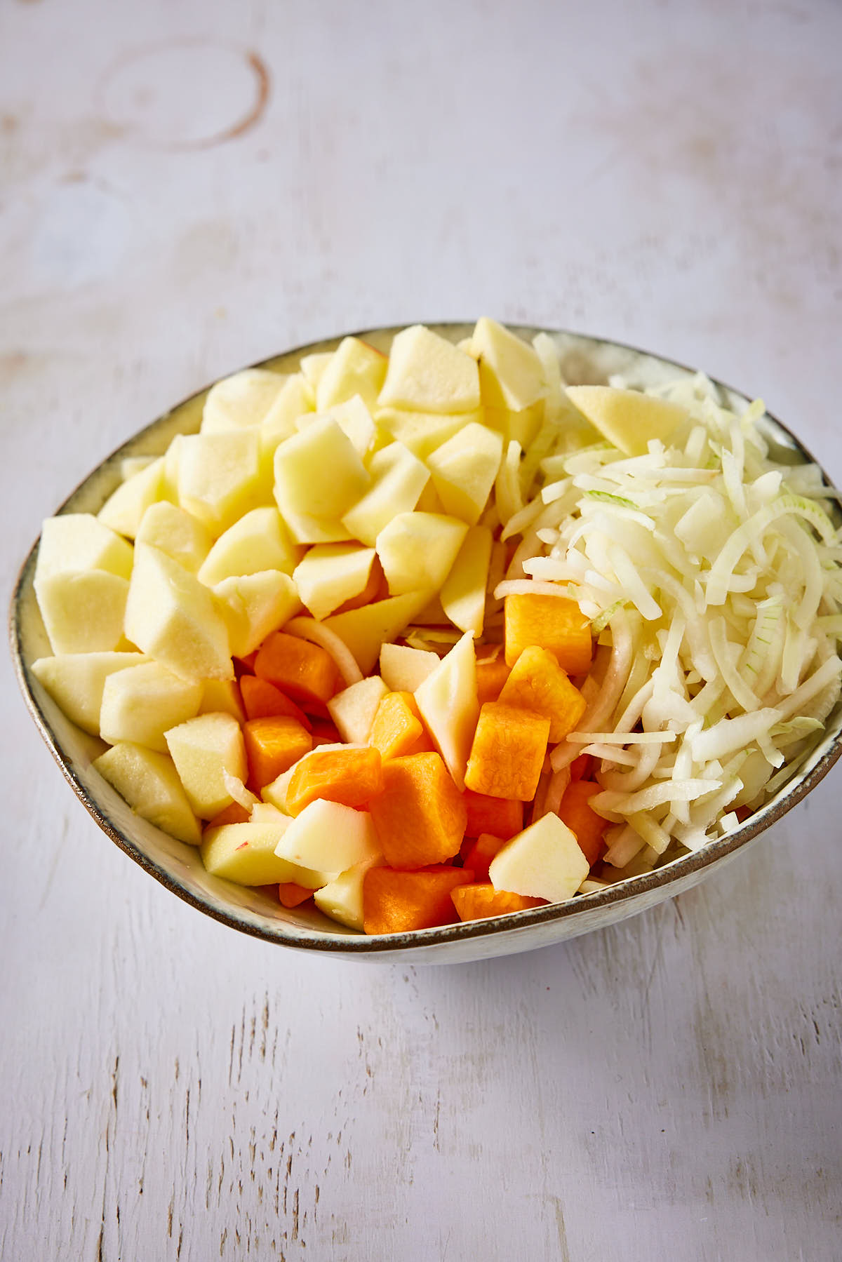 Chop all the vegetables